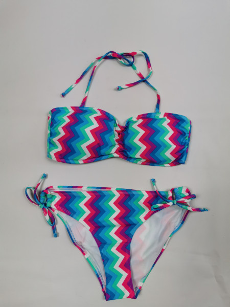 Rainbow Bandeau Bikini, bunt, Gr. 40 (Cup A+B)